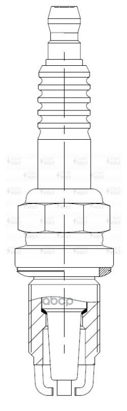 Комплект свечей зажигания для автомобилей Renault Logan (04-)/Sandero (07-) K7M 1.6i 8кл. (4шт) STARTVOLT арт. VSP0023