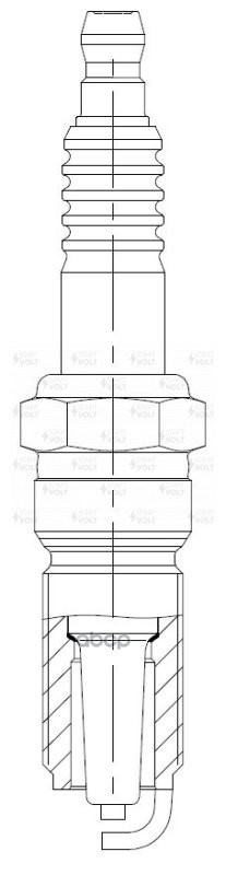 Свеча зажигания для а/м Ford Focus (98-)/Focus II (04-) 1.4i/1.6i/1.6Ti (кмпл. 4шт) (VSP 0045) STARTVOLT арт. VSP0045
