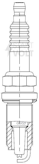 Комплект свечей зажигания для автомобилей Toyota Land Cruiser Prado J120 (02-) 4.0i (кмпл. 4шт) STARTVOLT арт. VSP0048