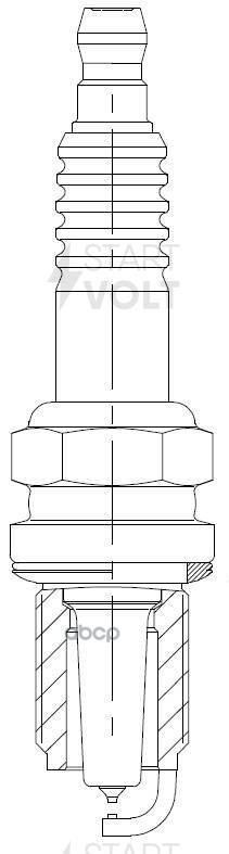 Свеча зажигания для а.м Hyundai Santa Fe 01-,Tucson 04-,Sonata EF 01- 2.7i Pt,Pt VSP0810 STARTVOLT арт. VSP0810