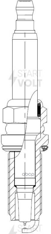 Свеча зажигания для автомобилей Land Rover Range Rover (09-)/Discovery (09-) 5.0i Ir+Pt STARTVOLT арт. VSP1008