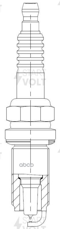 Свеча зажигания для а/м Mercedes-Benz C W203 (00-)/E W211 (08-) 1.8T Ir+Pt STARTVOLT VSP 1508 STARTVOLT арт. VSP 1508