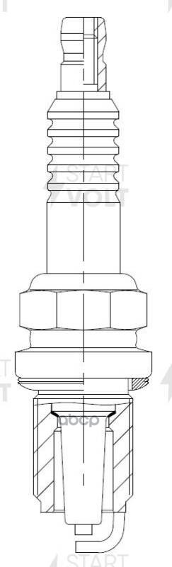 Свеча зажигания для автомобилей Fiat Albea (02-)/Renault Clio Symbol (00-) 1.4i STARTVOLT арт. VSP1601
