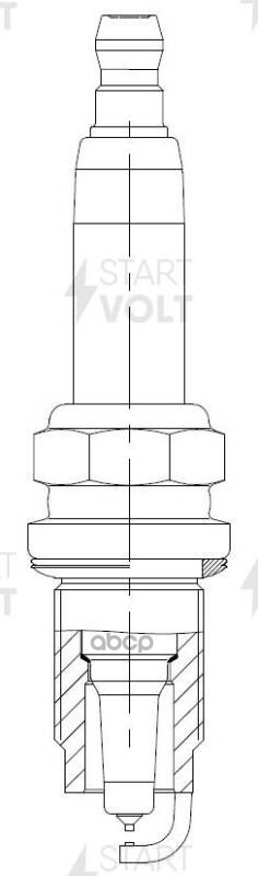 Свеча зажигания для автомобилей VAG Golf IV (98-) 1.4i/Bora I (98-) 2.0i Pt+Pt STARTVOLT арт. VSP1818