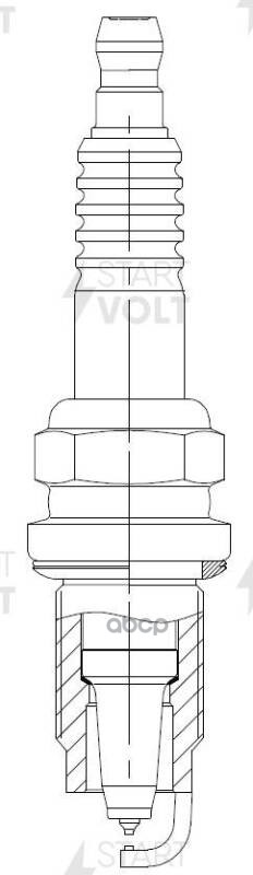 Свеча зажигания для а/м VAG Passat B6 (05-)/Octavia A5 (04-) 2.0FSI Pt+Pt (VSP 1821) STARTVOLT арт. VSP1821
