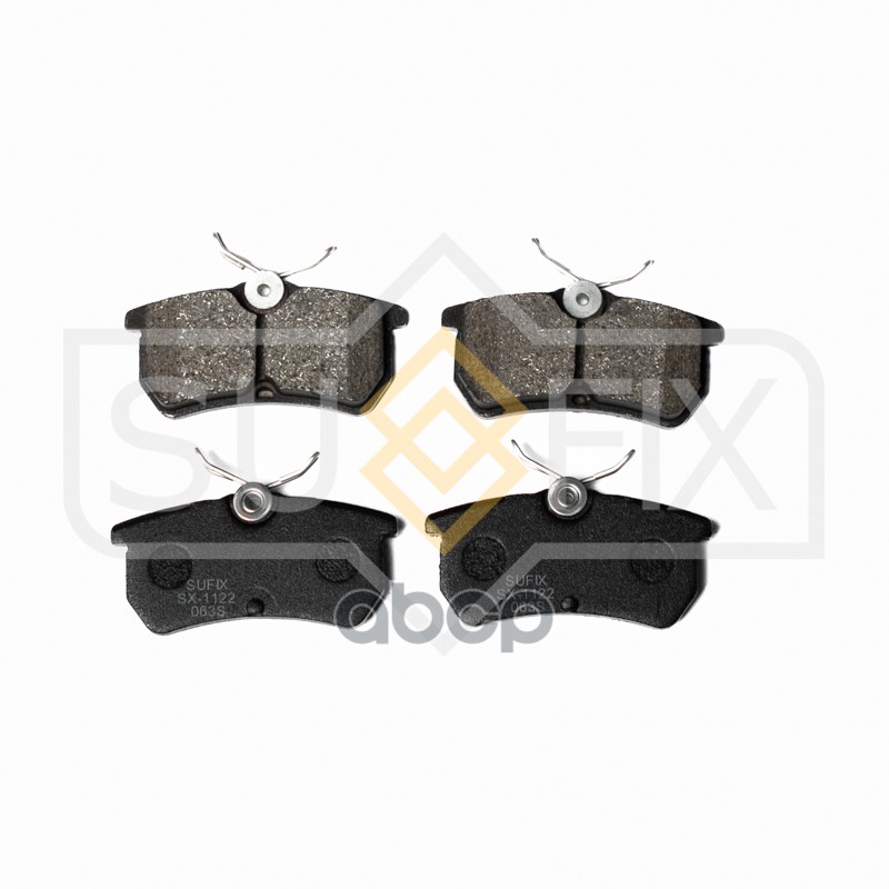 Колодки Тормозные Дисковые | Зад Прав/Лев | SUFIX арт. SX1122