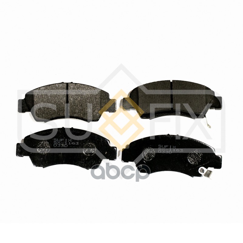 Колодки тормозные передние HONDA Civic 01/Jazz 02 / Logo 98-01 SX-1163 SUFIX арт. SX-1163