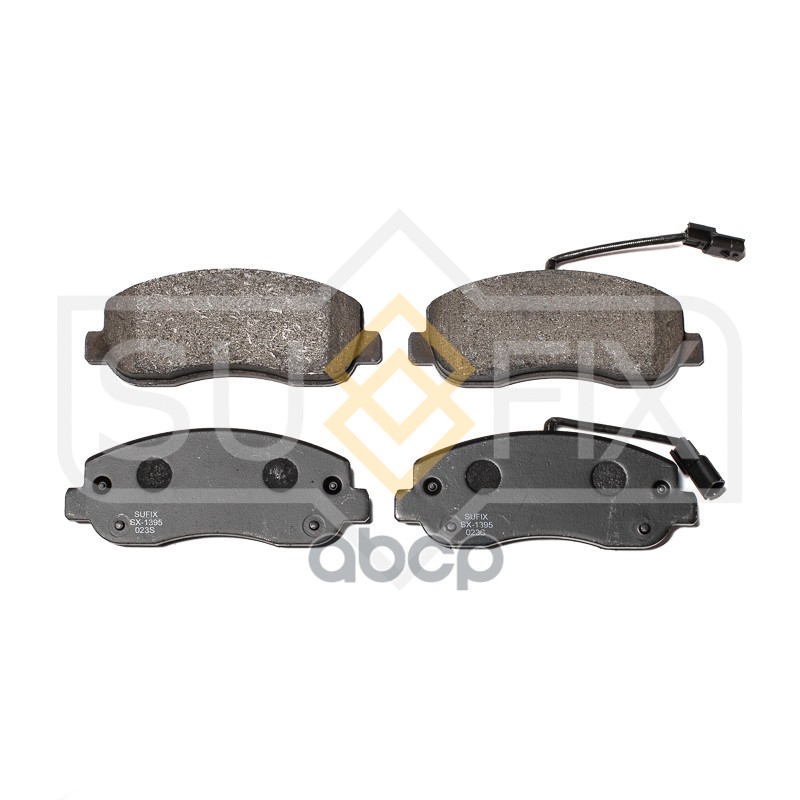 Колодки Тормозные Дисковые | Перед Прав/Лев | SUFIX арт. SX1395
