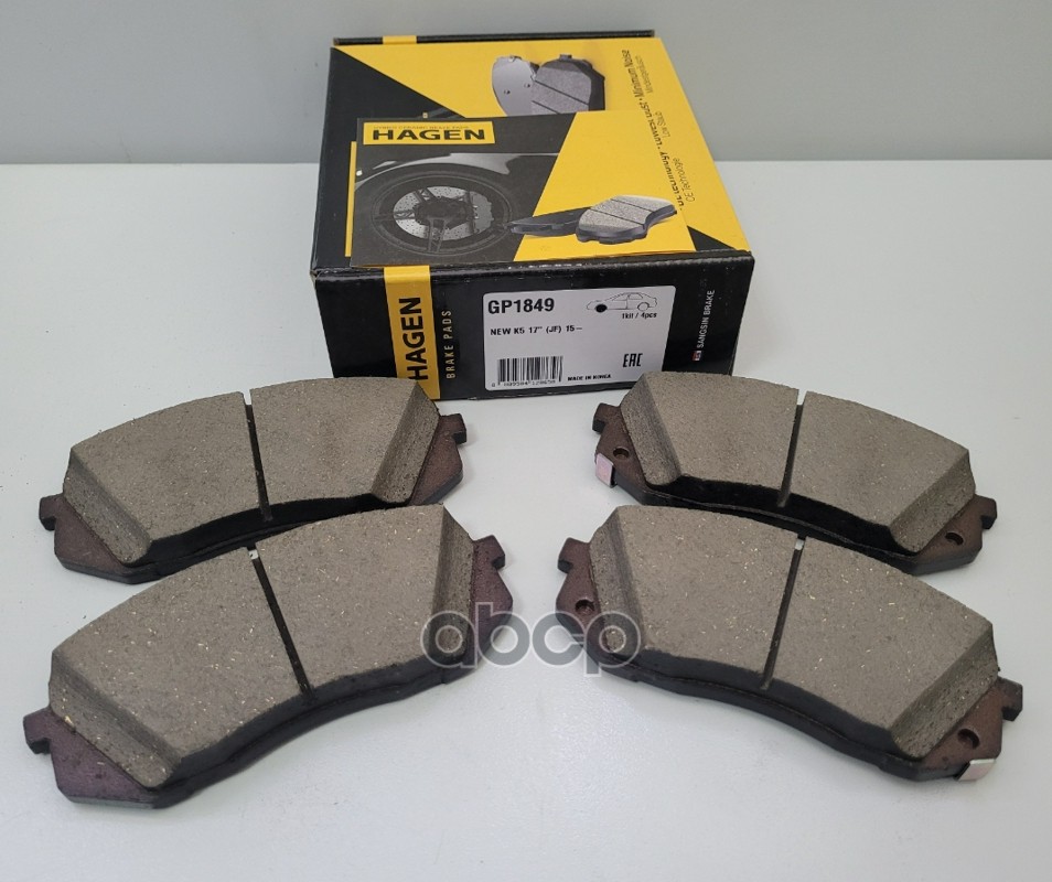 Колодки передние KIA OPTIMA 2015- GP1849 Sangsin brake арт. GP1849