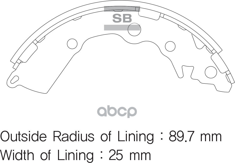 Колодки тормозные барабанные Kia Picanto 11-21 Sangsin brake арт. SA156