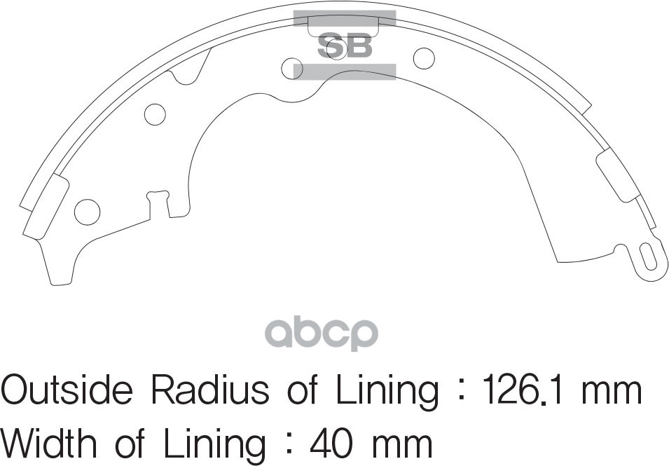 Колодки тормозные барабанные TOYOTA HILUX VII Пикап (N1, N2, N3) Sangsin brake арт. SA166