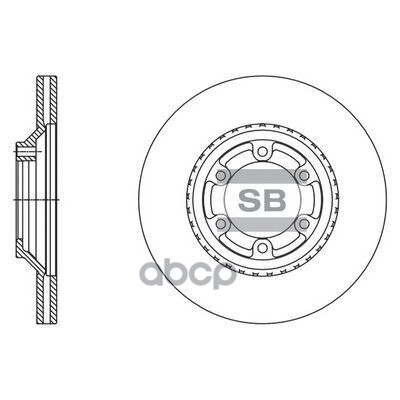 Диск Тормозной Передний Hyundai Galopper Ii Sd1126 Sangsin brake арт. SD1126