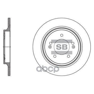 Диск тормозной задний HYUNDAI TUCSON, ix35, KIA OPTIMA 2010- SD1131 Sangsin brake арт. SD1131
