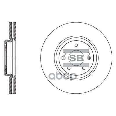 Диск тормозной передний HYUNDAI ix55 08- SD1132 Sangsin brake арт. SD1132