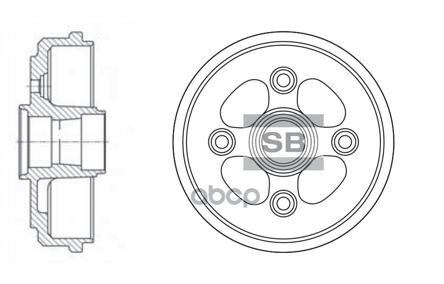 Барабан тормозной DAEWOO MATIZ Sangsin brake арт. SD3011