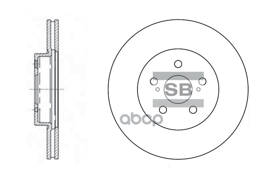 Тормозной диск SD4001 Sangsin brake арт. SD4001