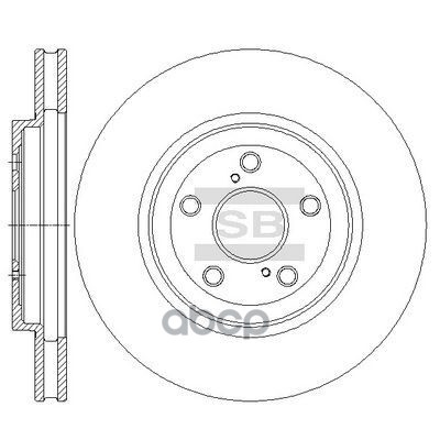 Тормозной диск SD4033 LEXUS RX350 06-08 SD4033 Sangsin brake арт. SD4033