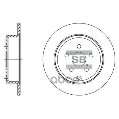 Диск тормозной SD4083 Sangsin brake арт. SD4083