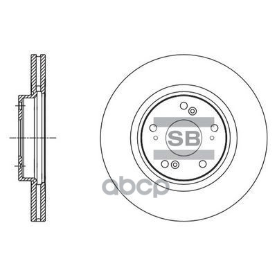 Диск тормозной передний HONDA ACCORD VIII 08- SD4112 Sangsin brake арт. SD4112