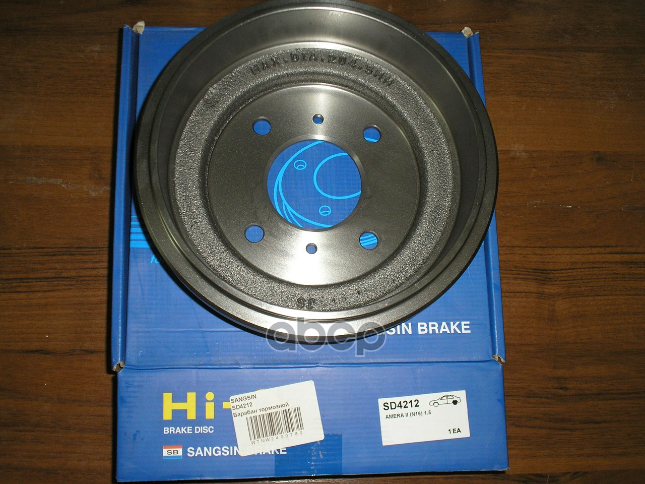 Барабан тормозной задний NISSAN ALMERA II(N16) R Sangsin brake арт. sd4212