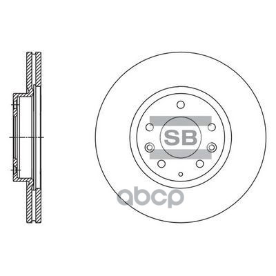 Диск тормозной передний MAZDA 6 07-> SANGSIN BRAKE SD4417 Sangsin brake арт. SD4417