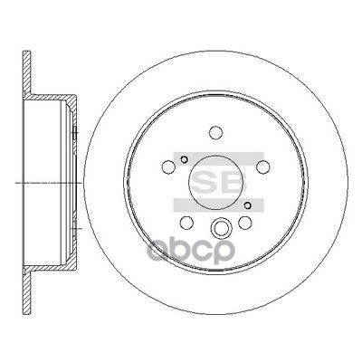 Диск тормозной задний TOYOTA Rav 4 II / CHERY Tiggo / LIFAN X60 SANGSIN BRAKE SD4623 Sangsin brake арт. SD4623