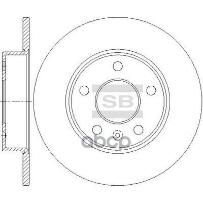 Диск тормозной SD5113 Sangsin brake арт. SD5113