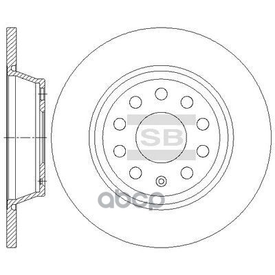Диск тормозной SD5414 Sangsin brake арт. SD5414