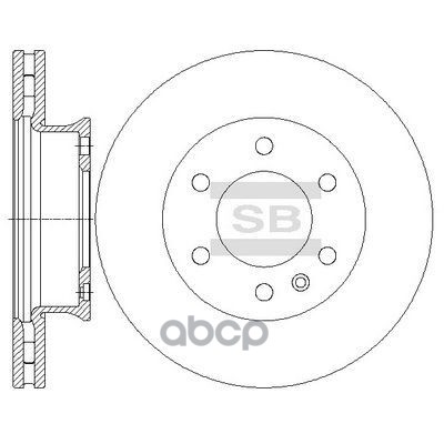 Диск тормозной передний MERCEDES SPRINTER (906) SD5601 Sangsin brake арт. SD5601