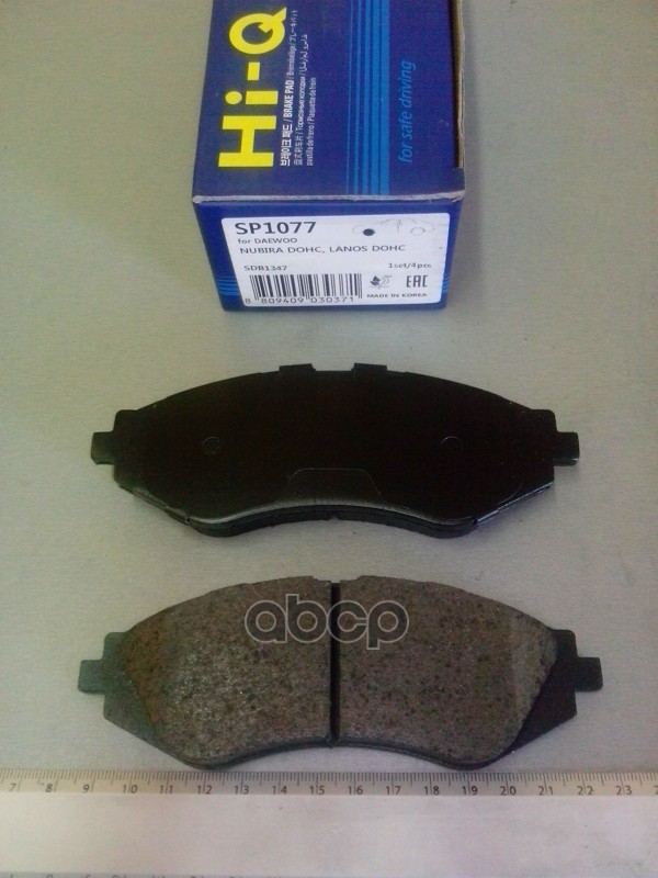 Колодки тормозные DAEWOO NEXIA/LANOS R14 00-/EVANDA 05- передние SP1077 Sangsin brake арт. SP1077
