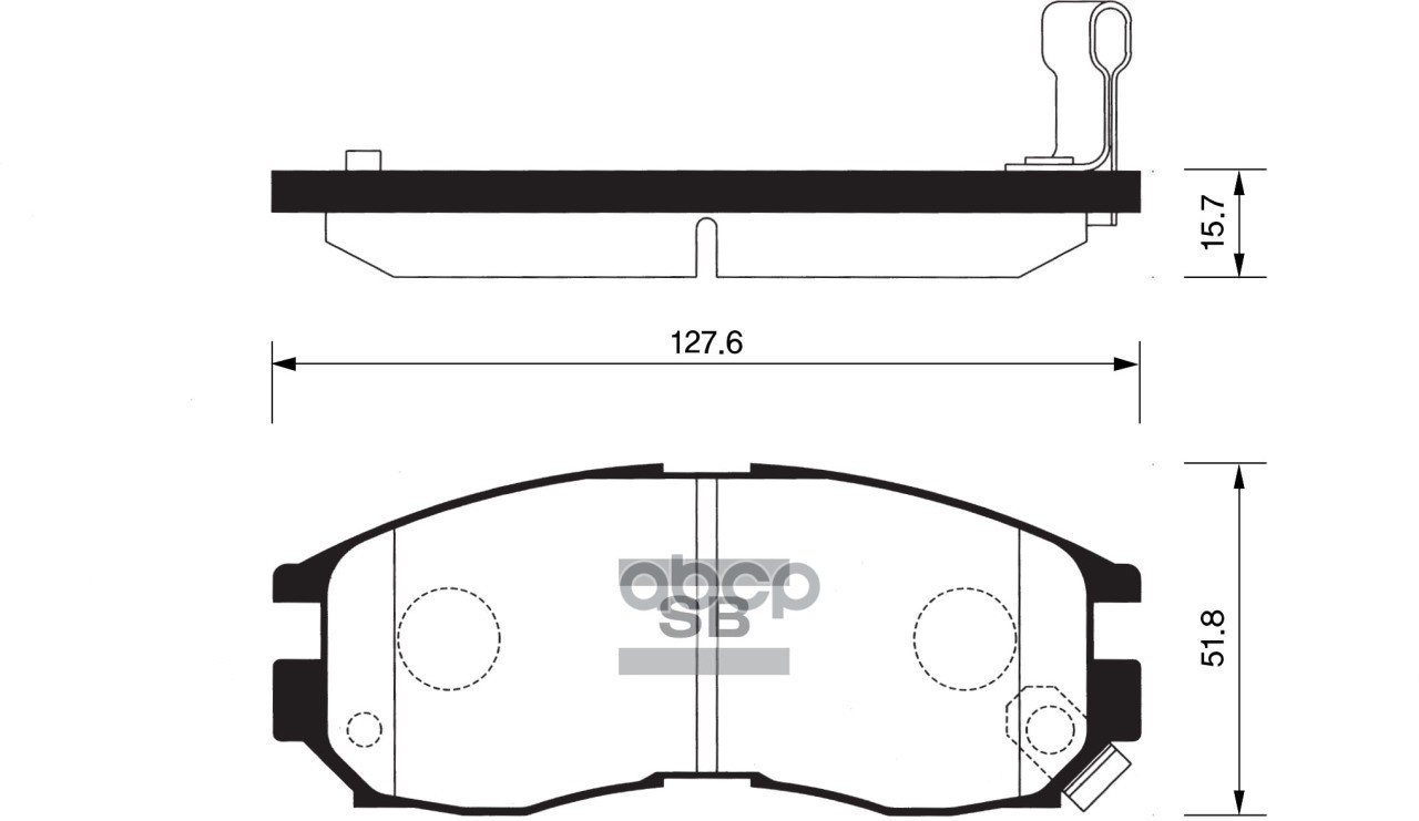 Колодки тормозные дисковые Mitsubishi Galant 1.8-2.0TD 87-96/Space Wagon 91-98 SP1134 Sangsin brake арт. SP1134