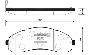 Колодки передние KIA BONGO III 2011- SP1148 Sangsin brake арт. SP1148