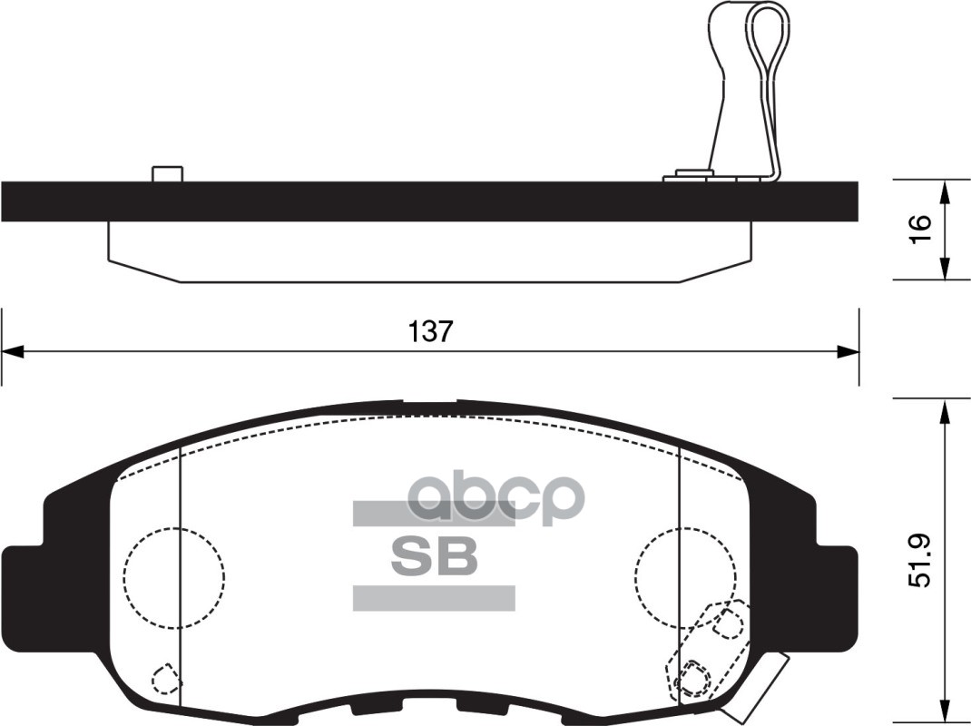 Колодки тормозные дисковые передние Серия:HI-Q HONDA CIVIC VIII седан (FD, FA), HONDA CR-V I (RD) Sangsin brake арт. SP1231