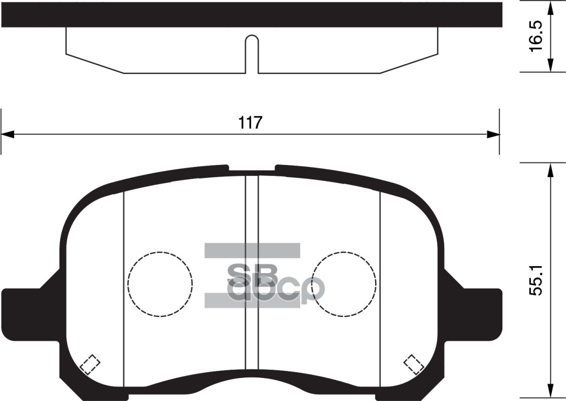 Колодки Тормозные Передние Sangsin Brake Sp1270 Sangsin brake арт. SP1270