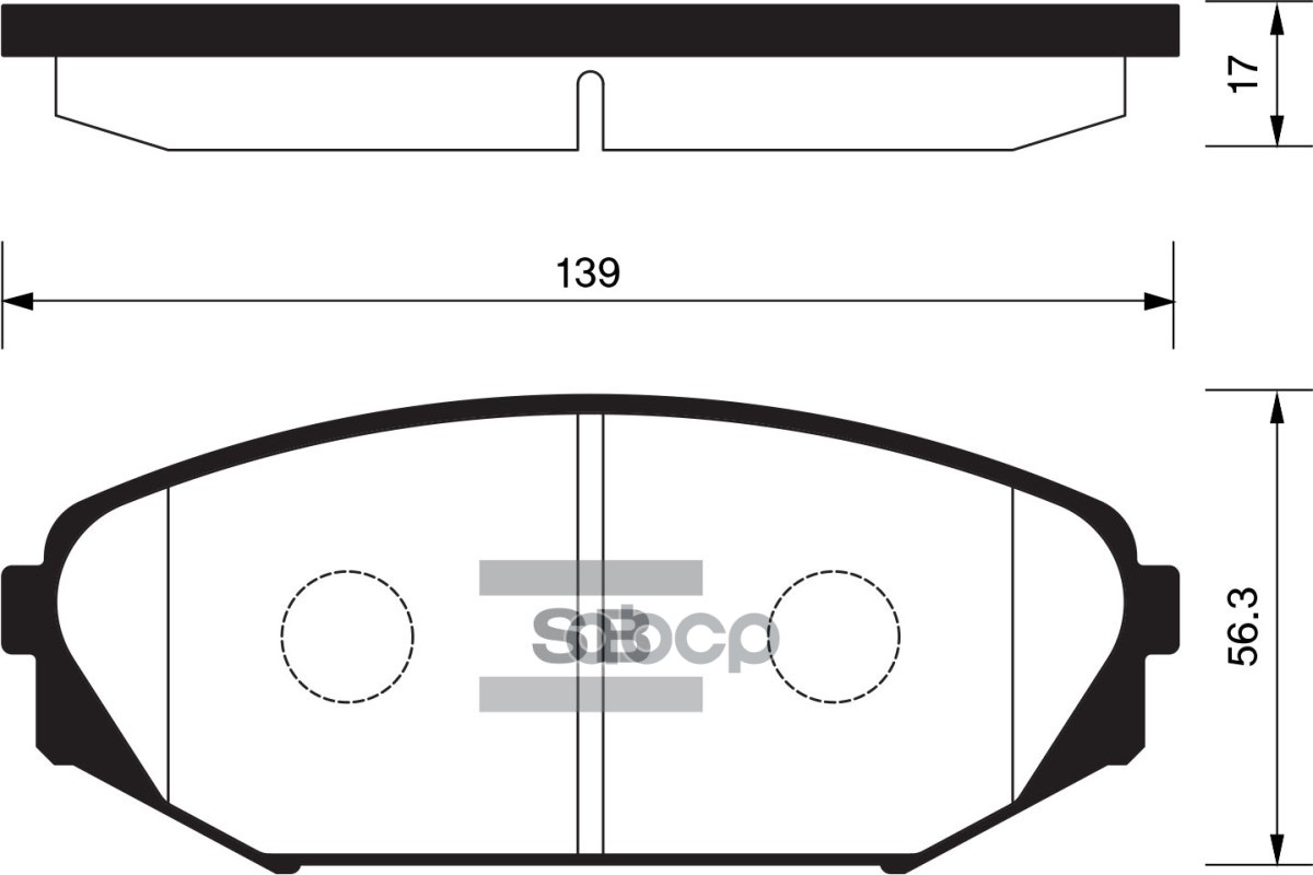 Колодки тормозные дисковые передние Серия:HI-Q ACURA MDX (YD1) Sangsin brake арт. SP1271