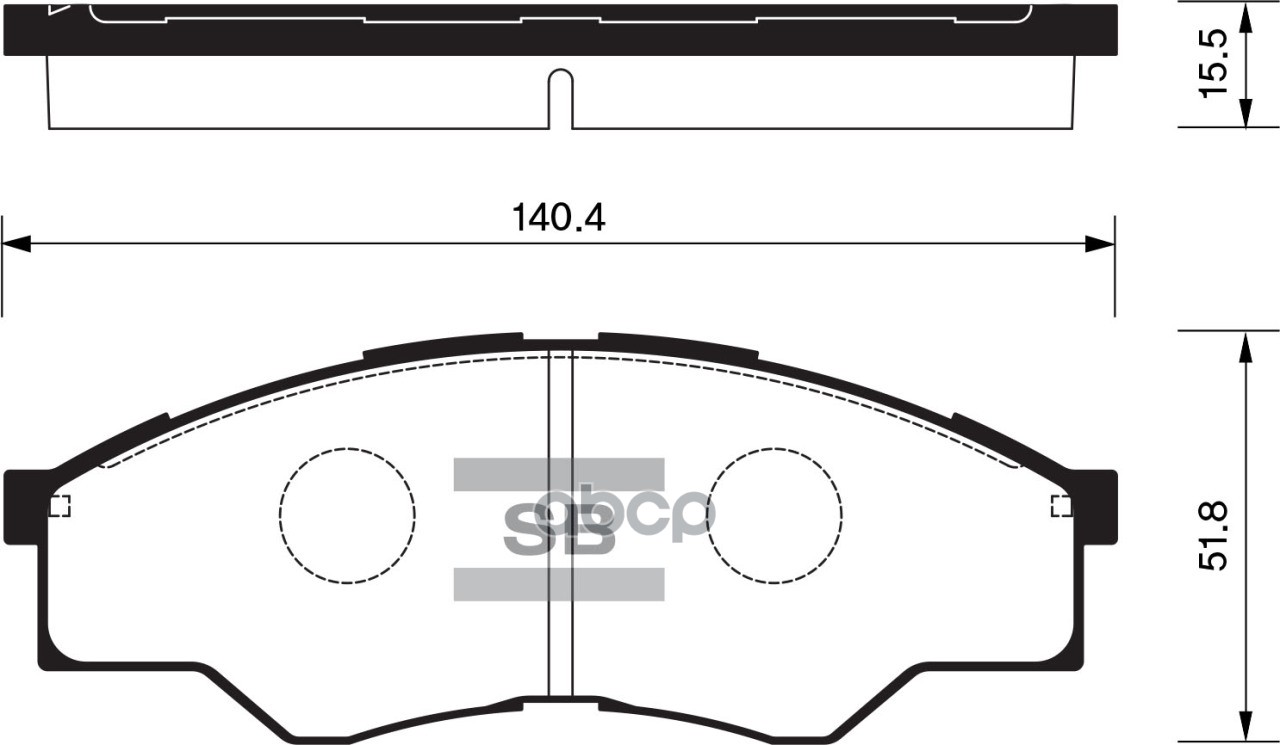 Колодки Тормозные Дисковыеtoyota Hilux Pick-Up 2.5D 06 Sp1276 Sangsin brake арт. SP1276