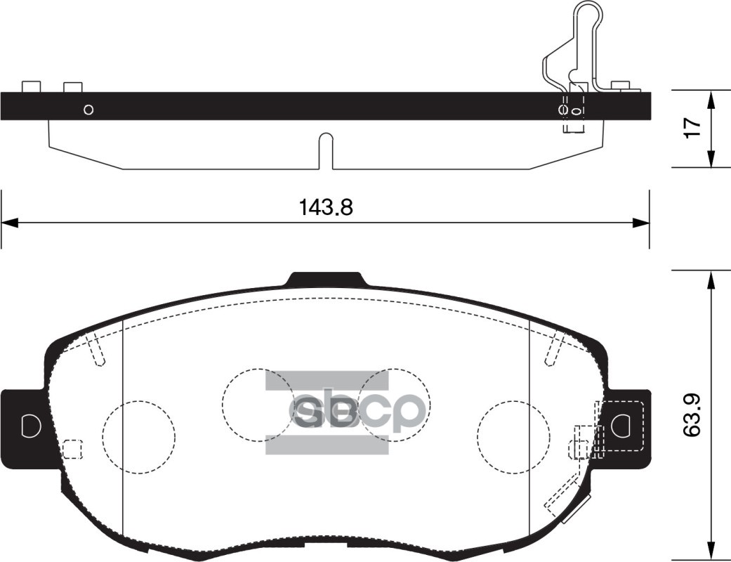 Колодки тормозные дисковые Toyota Lexus LS 400 92-94/Celsior UCF10 92-94 SP1386 Sangsin brake арт. SP1386