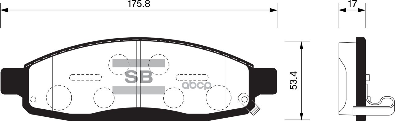 Колодки передние INFINITI QX56 04-10 SP1446 Sangsin brake арт. SP1446