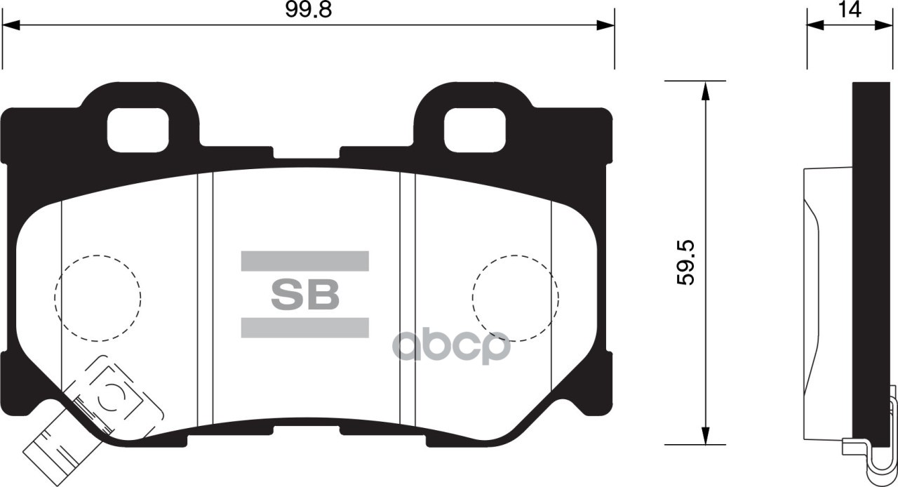 Колодки тормозные (Сзади) Infiniti FX35 08-12 / FX30d 10-13 Sangsin brake арт. SP1472