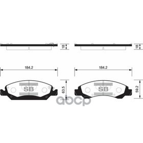 Колодки торм.дисковые Hi-Q GMC SAVANA 1500 12- (D1363-8803) Sangsin brake арт. sp1561