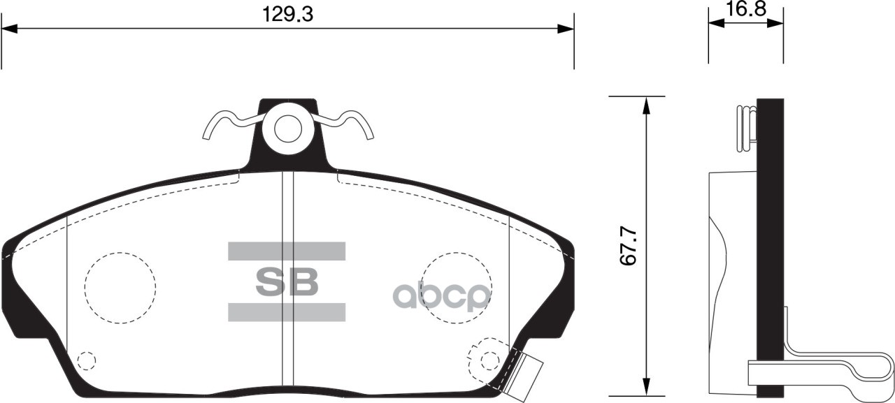 Колодки тормозные дисковые Honda Civic 1.4-2.0 &16V 95-01, Rover 200/400 90-00 SP1571 Sangsin brake арт. SP1571