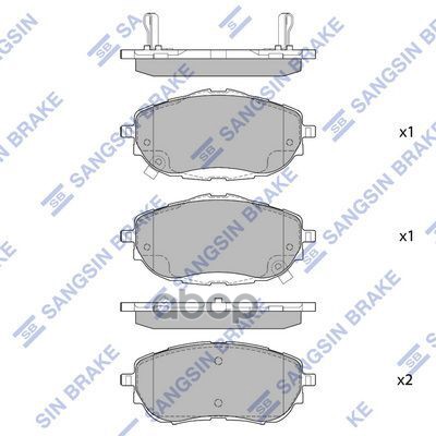 Тормозная колодка SP1700A Sangsin brake арт. SP1700A