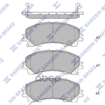 Колодки тормозные дисковые Nissan X-Trail, Infiniti Q50 1.6dCi/2.2D 13 SP1714 Sangsin brake арт. SP1714
