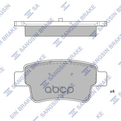 Колодки Тормозные Задние Sangsin brake арт. SP1809