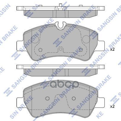 Колодки тормозные дисковые Ford Transit/Tourneo 2.20TDCI 12 SP1884 Sangsin brake арт. SP1884