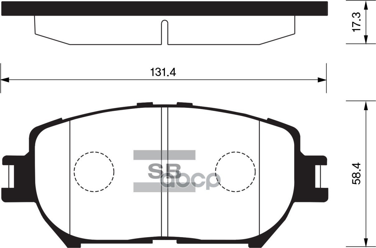 Колодки тормозные дисковые Toyota Camry 2.0-3.0 01, Lexus GS 3.0 02 SP2037 Sangsin brake арт. SP2037