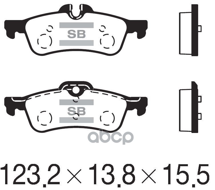 Колодки тормозные дисковые Mini Mini Cooper/One 1.4i/1.6i/1.4D 01 SP2244 Sangsin brake арт. SP2244