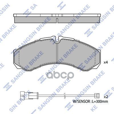 Тормозная колодка SP2638 Sangsin brake арт. SP2638