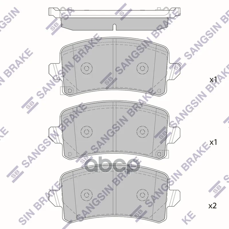 Тормозная колодка SP2692 Sangsin brake арт. SP2692