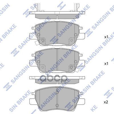 Тормозная колодка SP4009 Sangsin brake арт. SP4009